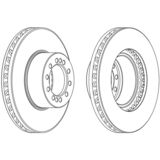 BRAKEDISC FL E6 FRONT